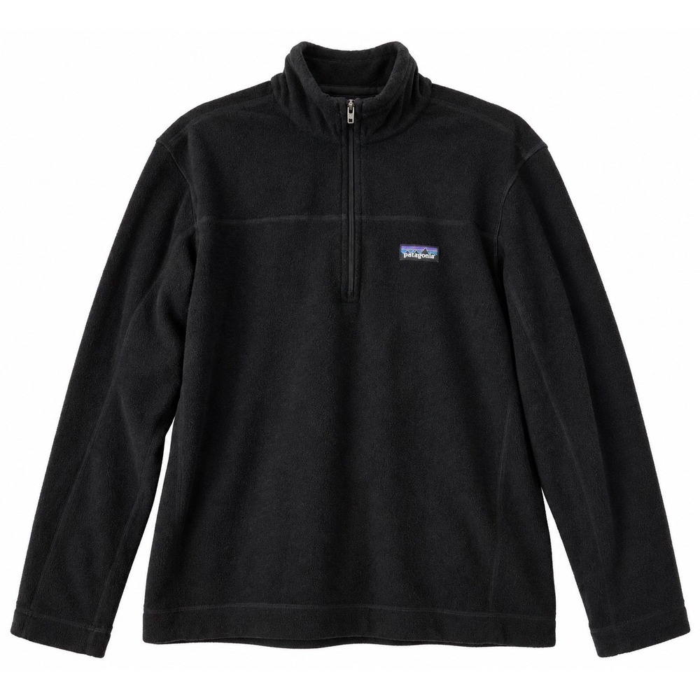 Patagonia Mens M Black Micro D Fleece 1/4 Zip Pullover Jacket STY26176 FA19
